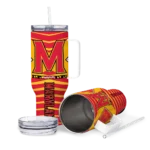 custom maryland terrapins chevron layers red curved tumbler best selling.webp