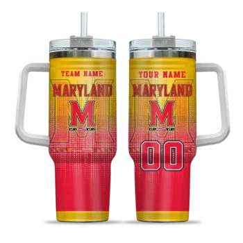 custom maryland terrapins gradient dots red curved tumbler best selling.webp