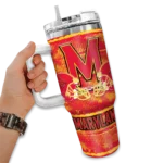 custom maryland terrapins honey streaks red curved tumbler best selling.webp