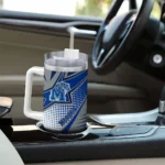 custom memphis tigers arrow burst blue curved tumbler best selling.webp