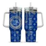 custom memphis tigers bullseye drips blue curved tumbler best selling.webp