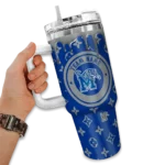 custom memphis tigers bullseye drips blue curved tumbler best selling.webp