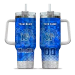 custom memphis tigers geometric prism blue curved tumbler best selling.webp