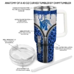 custom memphis tigers leopard zipper blue curved tumbler best selling.webp