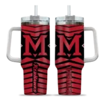 custom miami redhawks chevron layers red curved tumbler best selling.webp