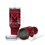 custom miami redhawks honey streaks red curved tumbler best selling.webp