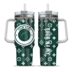 custom michigan state spartans bullseye drips green curved tumbler best selling.webp