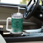 custom michigan state spartans geometric prism green curved tumbler best selling.webp