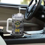 custom michigan wolverines superman shield blue gray curved tumbler best selling.webp