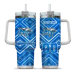 custom middle tennessee blue raiders bold diamonds blue curved tumbler best selling.webp