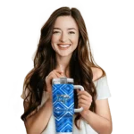 custom middle tennessee blue raiders bold diamonds blue curved tumbler best selling.webp
