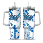 custom middle tennessee blue raiders camo mashup blue white curved tumbler best selling.webp