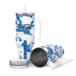 custom middle tennessee blue raiders camo mashup blue white curved tumbler best selling.webp