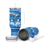 custom middle tennessee blue raiders honey streaks blue curved tumbler best selling.webp