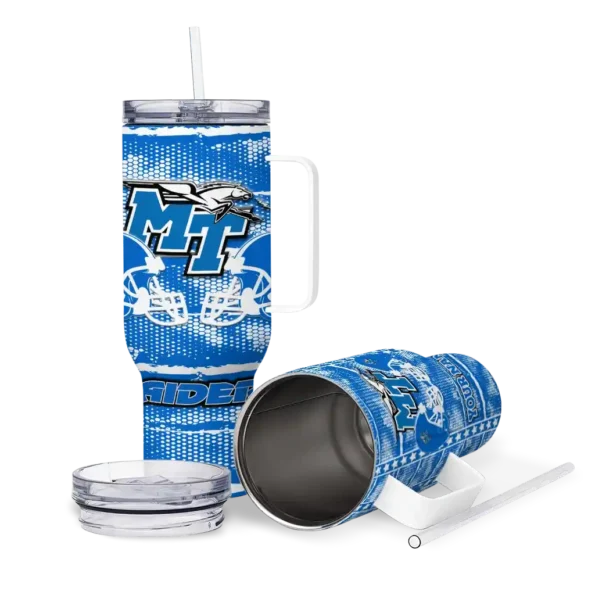 custom middle tennessee blue raiders honey streaks blue curved tumbler high quality.webp