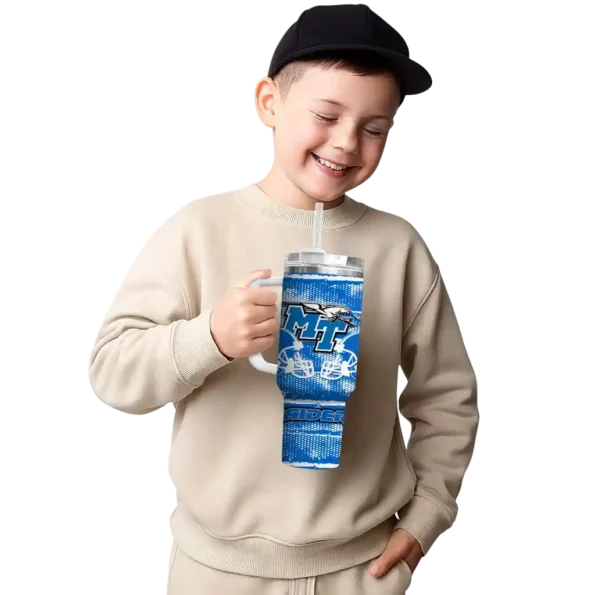 custom middle tennessee blue raiders honey streaks blue curved tumbler latest model.webp