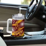 custom minnesota golden gophers abstract paths maroon curved tumbler best selling.webp