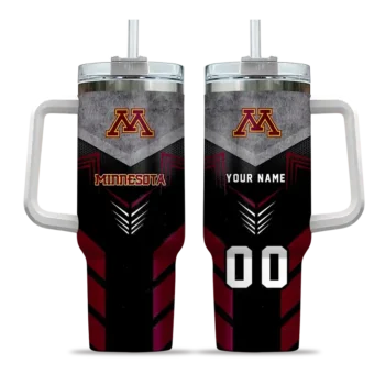 custom minnesota golden gophers arrow armor maroon black curved tumbler best selling.webp