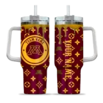 custom minnesota golden gophers bullseye drips maroon curved tumbler best selling.webp