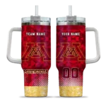 custom minnesota golden gophers geometric prism maroon curved tumbler best selling.webp