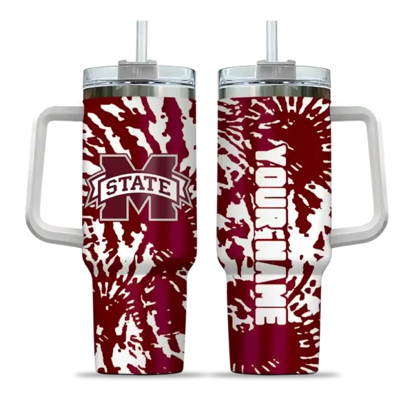 custom mississippi state bulldogs burst swirl maroon curved tumbler best selling.webp