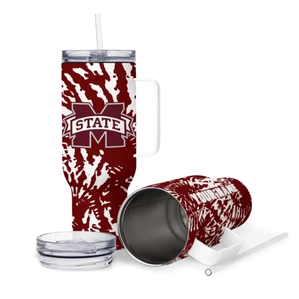 custom mississippi state bulldogs burst swirl maroon curved tumbler high quality.webp