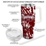custom mississippi state bulldogs burst swirl maroon curved tumbler best selling.webp