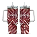 custom mississippi state bulldogs chevron angle maroon curved tumbler best selling.webp