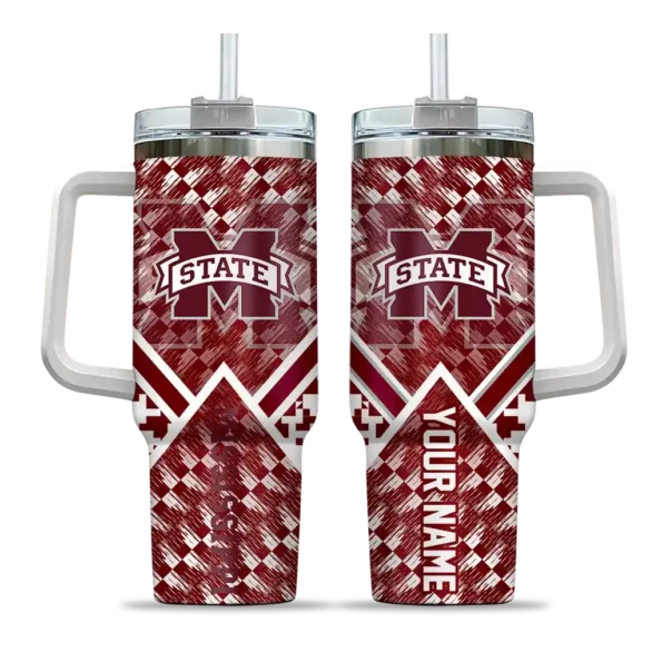 custom mississippi state bulldogs chevron angle maroon curved tumbler best selling.webp
