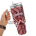 custom mississippi state bulldogs chevron angle maroon curved tumbler best selling.webp