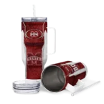 custom mississippi state bulldogs hexagon armor maroon curved tumbler best selling.webp