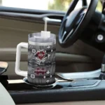 custom mississippi state bulldogs superman shield maroon gray curved tumbler best selling.webp