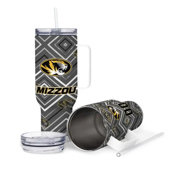 custom missouri tigers bold diamonds black curved tumbler high quality.webp
