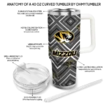 custom missouri tigers bold diamonds black curved tumbler best selling.webp