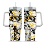 custom missouri tigers camo mashup black white curved tumbler best selling.webp
