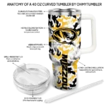 custom missouri tigers camo mashup black white curved tumbler best selling.webp