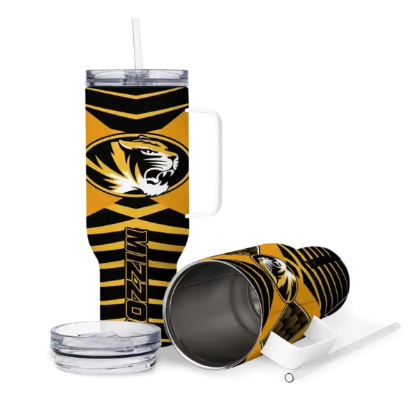 custom missouri tigers chevron layers black curved tumbler high quality.webp