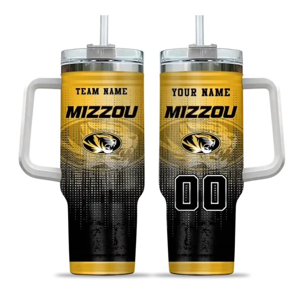custom missouri tigers gradient dots black curved tumbler best selling.webp