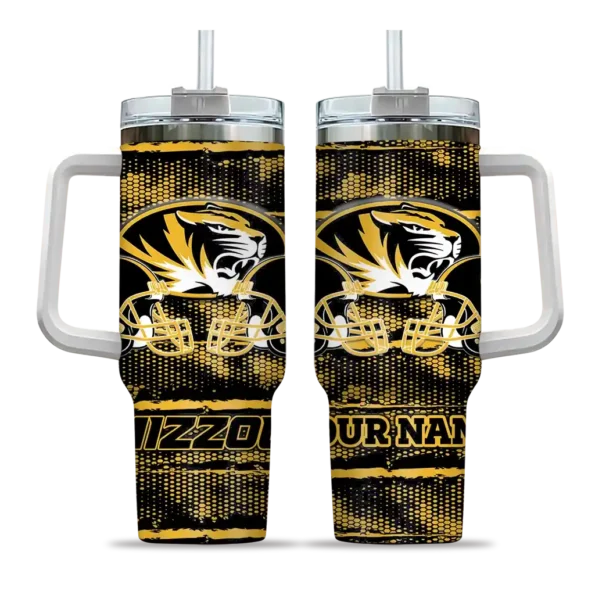 custom missouri tigers honey streaks black curved tumbler best selling.webp
