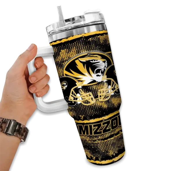 custom missouri tigers honey streaks black curved tumbler fashion forward.webp