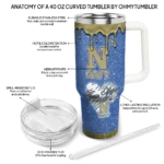 custom navy midshipmen heart helmet motif blue curved tumbler best selling.webp