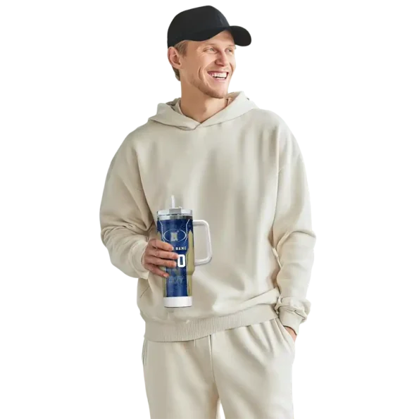 custom navy midshipmen hexagon armor blue curved tumbler top rated.webp