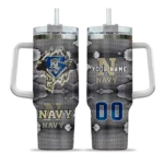 custom navy midshipmen superman shield blue gray curved tumbler best selling.webp