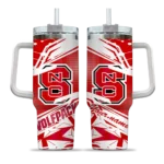 custom nc state wolfpack abstract paths red curved tumbler best selling.webp