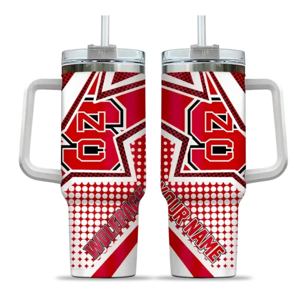 custom nc state wolfpack arrow burst red curved tumbler best selling.webp