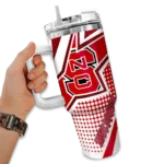 custom nc state wolfpack arrow burst red curved tumbler best selling.webp