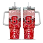 custom nc state wolfpack chevron stripe red curved tumbler best selling.webp