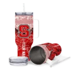 custom nc state wolfpack chevron stripe red curved tumbler best selling.webp