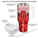 custom nc state wolfpack chevron stripe red curved tumbler best selling.webp