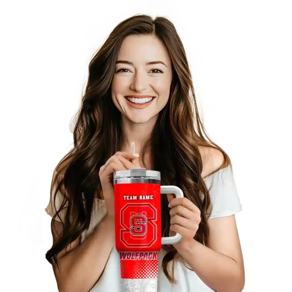 custom nc state wolfpack geometric prism red curved tumbler premium grade.webp